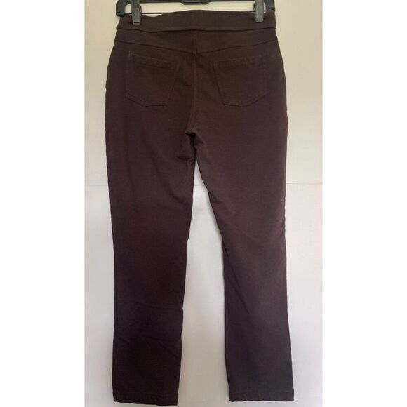 Susan Graver Women Brown Weekend Stretch Ankle Leggings Size SP - Picture 3 of 7